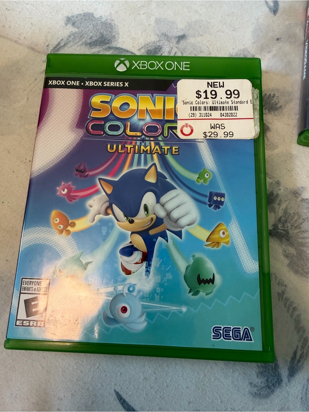 Sonic Colors Ultimate for XBox one
